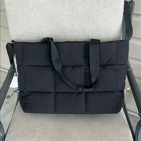 Maurices Black Quilted Tote Bag - Picture 1 of 2